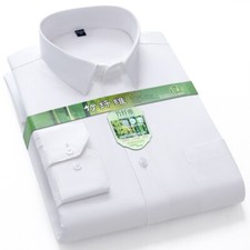 Mens Dress Shirts Formal Business Long Sleeves Bamboo Non Iron Casual Shirts Top