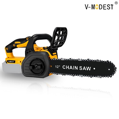 For DEWALT 20V MAX Battery Brushless 12-Inch Compact Cordless Chainsaw w/2 chain