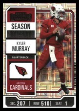 2023 Panini Contenders #3 Kyler Murray Season Ticket Retail *Mythic Relics*