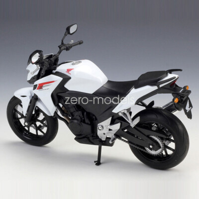 1/10 2014 scale Honda CB500F Motorcycle Model White Diecast Kids Toys Gifts 
