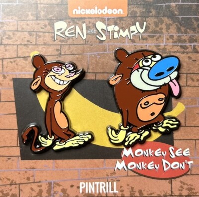Monkey No Rene Nickelodeon - Ren and Stimpy “Monkey See Monkey Dont” (Sold Out ...