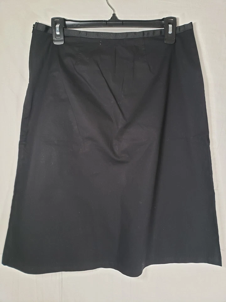 Юбка Jonathan Martin черная вышитая с цветочным рисунком качели 60-е размер M - Изображение 3 из 4