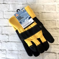 Suede Gloves Mens Size XL Cowhide Leather Palm Red Steer Lined NWT 53164