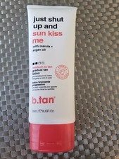 B Tan " Just Shut Up  Sun Kiss Me" Marula  Argan Oil Gradual Tan Lotion Vegan