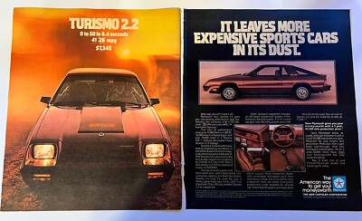 Vtg 1990 RS Magazine Print Ad, Chrysler Plymouth Turismo 2.2, 2 page Ad