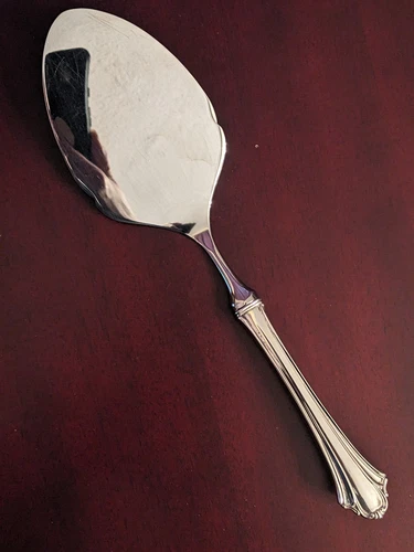 LUNT BEL CHATEAU STERLING SILVER DESSERT SERVER, HOLLOW, SS blade, never used