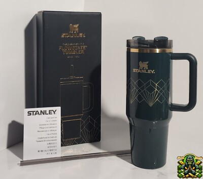 STANLEY Quencher Limited Edition Deco Collection Forrest Gloss 40oz Tumbler NEW