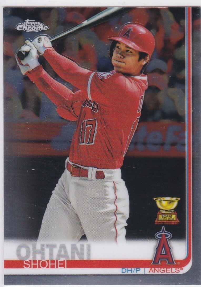 SHOHEI OHTANI All-Star ROOKIE CARD Topps Chrome Baseball LOS ANGELES DODGERS!