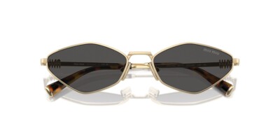 MIU MIU MU 56ZS ZVN5S0 Gold Dark Grey Lens Women Sunglasses  display picture 3
