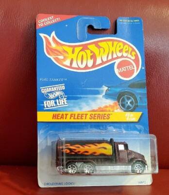 1997 Hot Wheels #539 Heat Fleet Series 3/4 FUEL TANKER Burgundy w/Chrome 7 Spoke