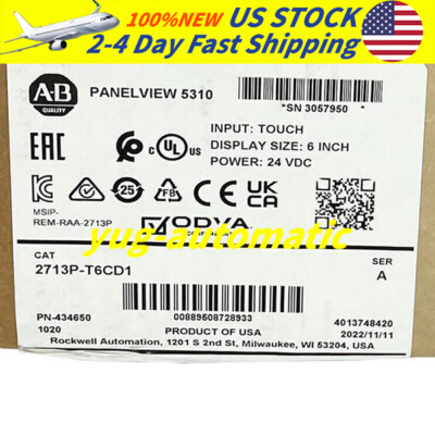 2713P-T6CD1 Panel View 5310 Operator Interface Brand New Allen-Bradley ...