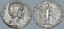 Roman Provincial Silver Denarius - Laodicea 193-217 AD - Julia Domna - Diana
