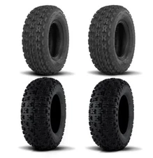 ITP Two Each Holeshot Tires Front [21x7-10] And Holeshot Tires Rear [20x11-9]
