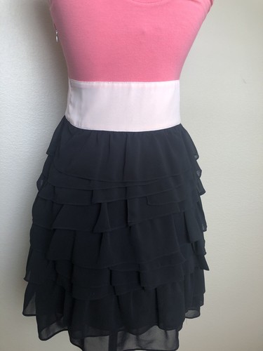 Vestido mujer express talla 4 multicolor con cordones menos nuevo corto con volantes - Imagen 3 de 7