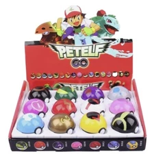Pokemon 12Pcs Pocket Ball Petelf Go Model Anime Figure Kids Gifts Child Toys