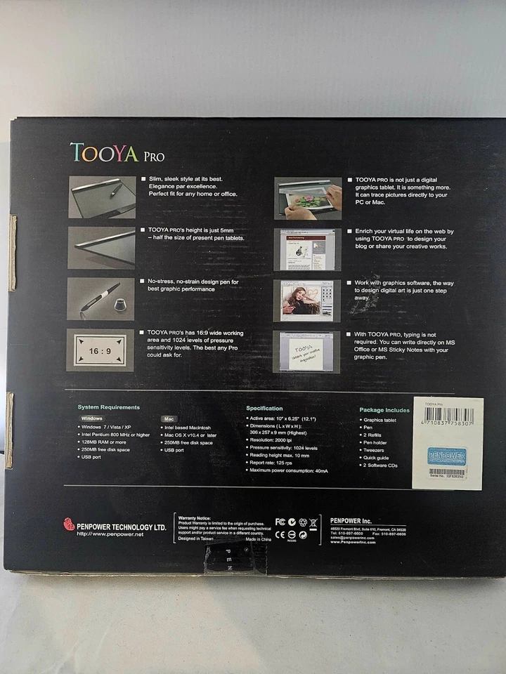 Genuine TOOYA PRO PenPower Tooya Pro Graphics Tablet - Image 2 of 2
