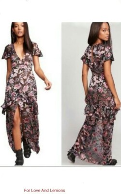 For Love & Lemon Vivi Flora Maxi Dress X Small $330