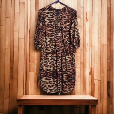 Ups Downs Dress Womens XXXLarge Brown Black Professional Vacation Brunch