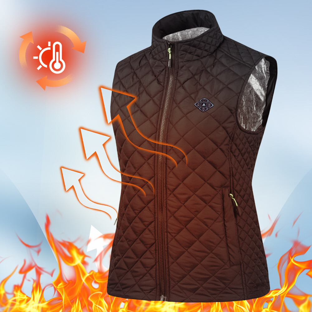 ALTRA Giacche Riscaldate Elettriche Abbigliamento Sportivo Invernale Cappotto Riscaldato 21 Zone Riscaldanti per Donna