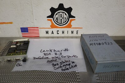 Leukhardt RSA.B-3 218.04 Defective Card Selling For Parts Not Working See Pics