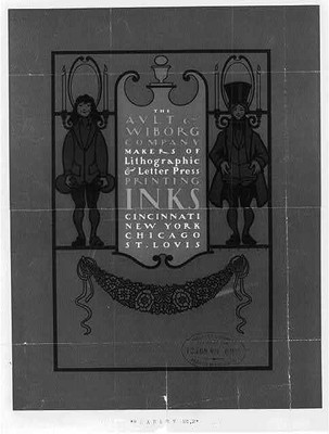 PHOTO ONLY of Ault & Wiborg Company,Makers of ic & Letters Press,1899