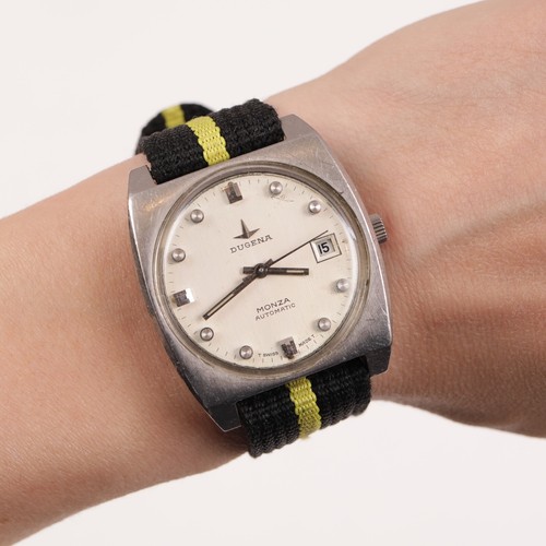 Vintage DUGENA Monza 986 17 Jewels 2408B Men's Wrist Watch Automatic - Picture 2 of 12