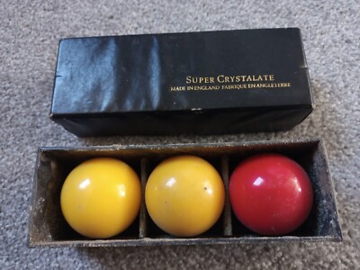 ビリヤード SUPER CHRYSTALATE BALLS MADE IN ENGLAND ビリヤード SUPER CHRYSTALATE BALLS MADE IN ENGLAND Vintage