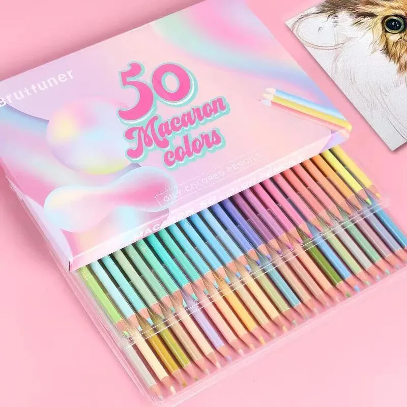 Andstal Brutfuner Macaron 50 Color Professional Artist Colored Pencils  Pastel Pe