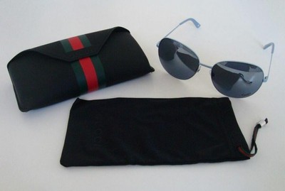GUCCI Unisex Sunglasses GG 2899 72C9U Blue Grey Frames 
