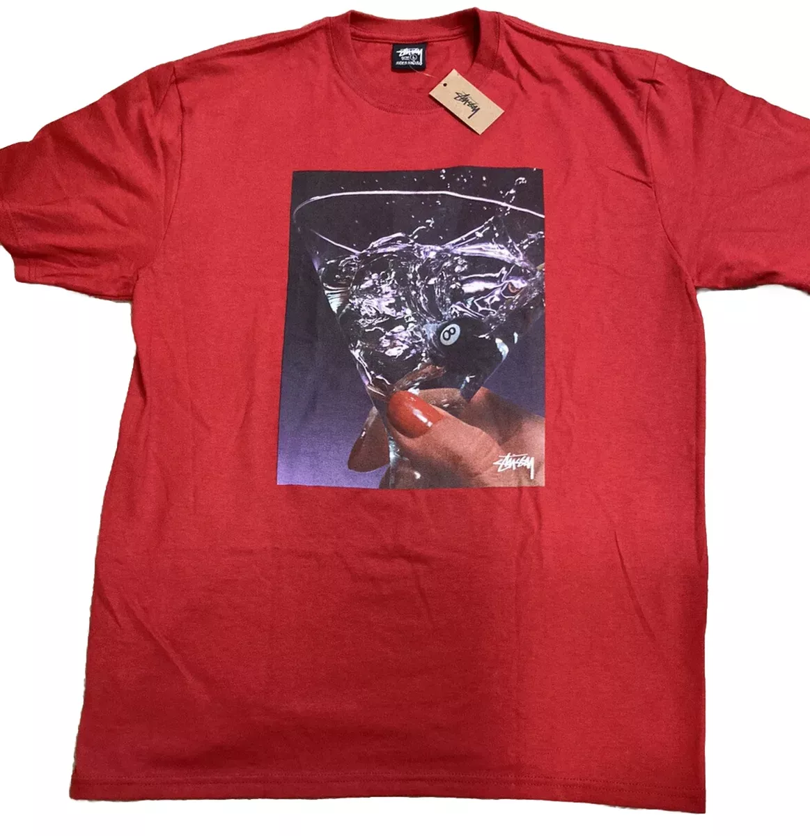 martini tee stussy