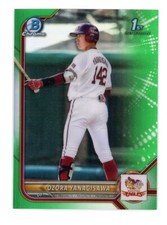2022 Bowman NPB Prospects Chrome Green /99 Ozora Yanagisawa #BP-27