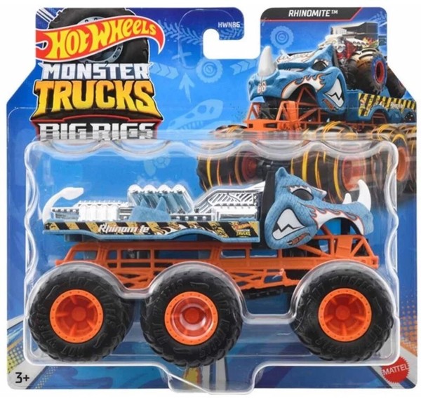 Rhinomite - Big Rigs Diecast Monster Trucks Hot Wheels Mattel Auto Die-Cast 1:64-image