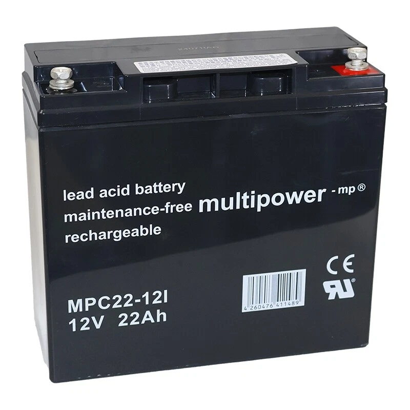 Multipower MPC22-12I 12V 22Ah AGM cíclico