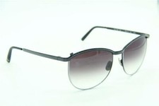 NEW MORGENTHAL FREDERICS LINDA 3001 BLACK SILVER AUTHENTIC SUNGLASSES 59-16