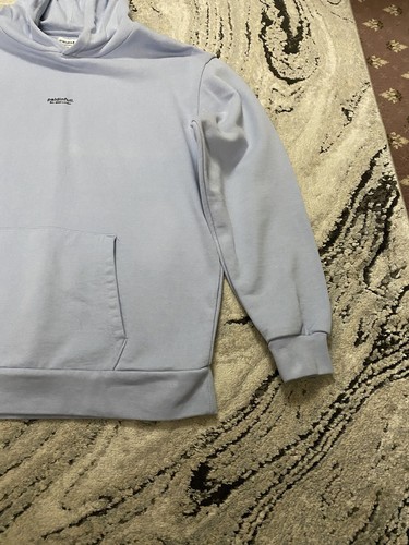 Paidinfull. Baby Blue Pullover Hoodie Size Medium Men’s Long Sleeves Rare - Picture 10 of 12