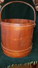 Antique Primitive Large Wooden Firkin