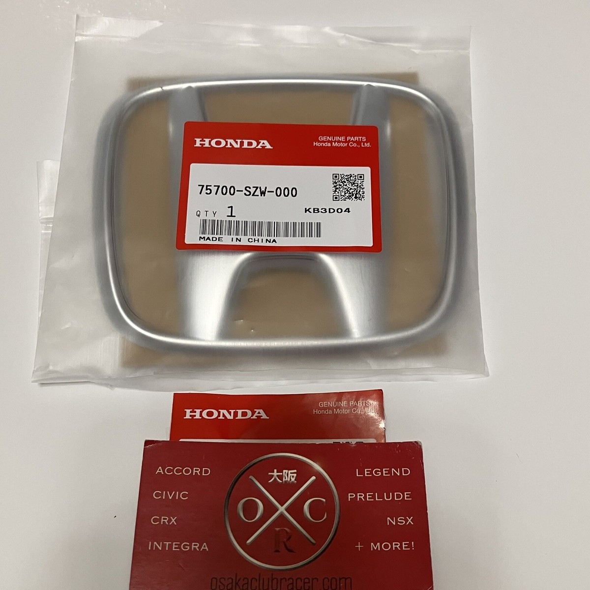 ② うぱこ　454570 Genuine OEM 2018-21 Honda Accord Front Emblem H Badge Grille Logo