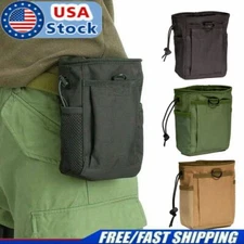 US Military Molle Ammo Pouch Tactical Rifle Magazine Pouch Dump Drop Bag Hunting