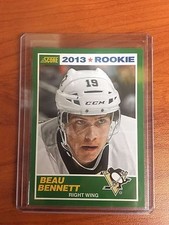 2013/14 Score #10 Beau Bennett Penguins Rookie RC SP SSP Only 1 on EBAY