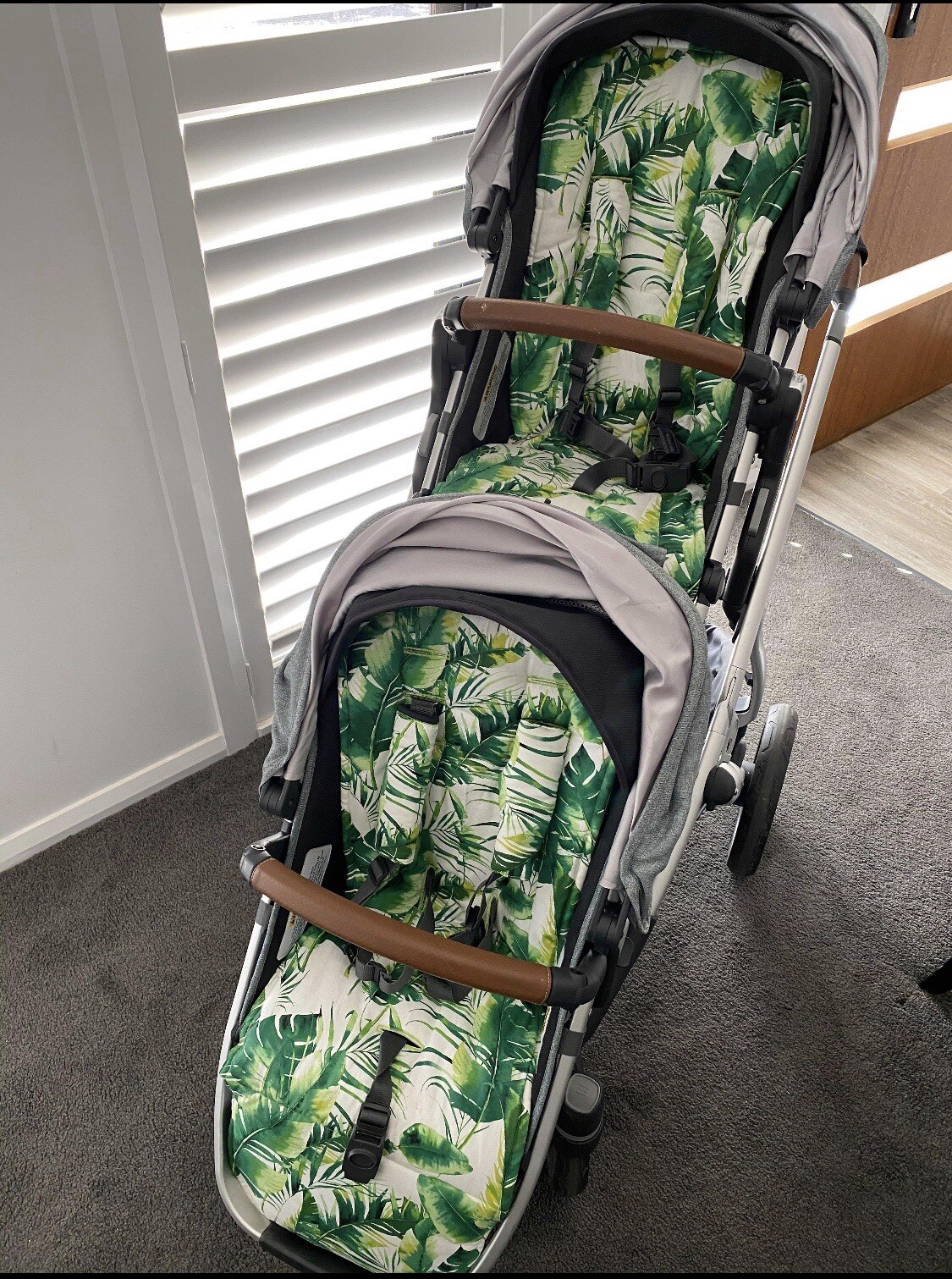 Uppababy Vista or Uppababy Alta Main Seat AND Rumble Seat Pram Liners