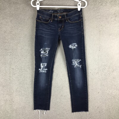 Levis Slight Curve Skinny Low Rise Stretch Blue Jeans Size 24 26x25