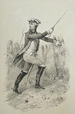 Comte et Amiral d'Estaing 1729-1794 gravure 1845