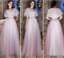 New Evening Formal Party Ball Gown Prom Bridesmaid Embroidered Host Dress YSGZ67