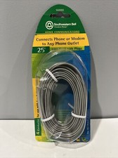 Southwestern Bell  Freedom Phone  25-Foot Modular Line Cord NOS