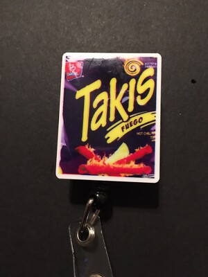 Takis Inspired Retractable Badge Reel Holder