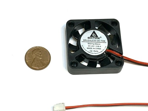 4 Pieces Fan Gdstime 40mm 4cm 2 wire 3d printer blower 24v wire computer b20 - Picture 2 of 2