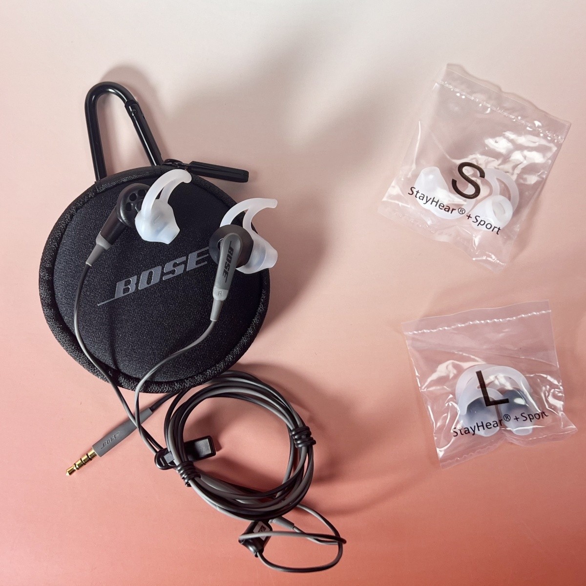 Bose SoundSport Wired In Ear Headphones 3.5mm Jack Earbuds IOS/Android Black