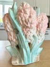 Vintage 1950's McCoy Pink Hyacinth Shape Vase/Planter with LABEL *See Flaw