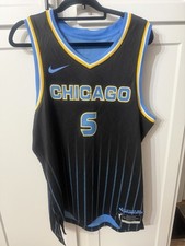 Angel Reese Chicago Sky Nike Blue WNBA Basketball Jersey NWT XL