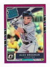 ALEX BREGMAN 2017 OPTIC RATED ROOKIE PURPLE PRIZM CARD #43 - ASTROS - NM-MINT. rookie card picture
